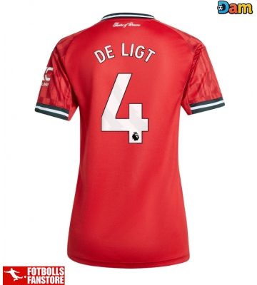 Manchester United Matthijs de Ligt #4 Hemmatröja Dam 2025-26 Kortärmad